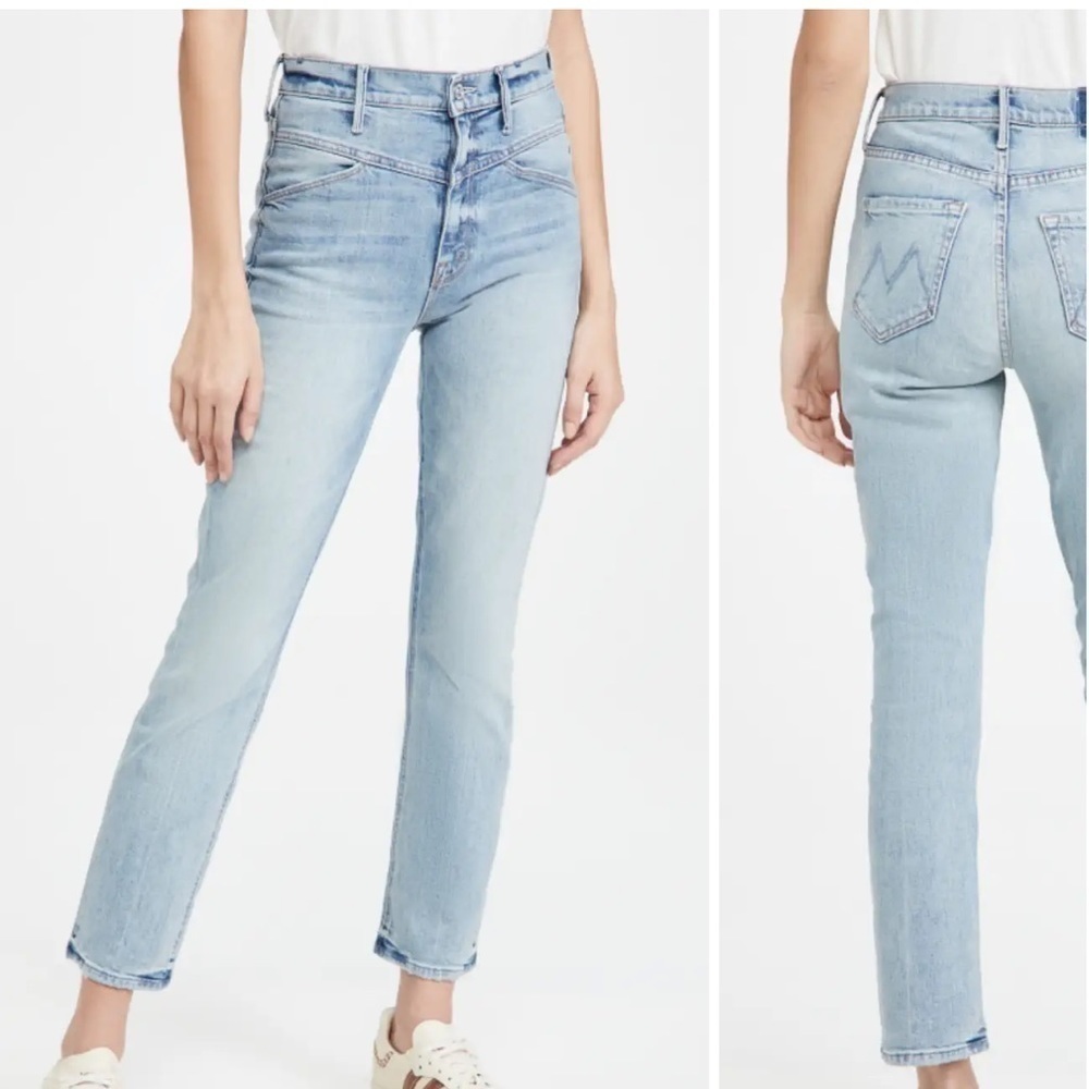 New Mother The Dazzler Yoke Front Ankle in Wild Calling Jeans Size 25 - Picture 9 of 9